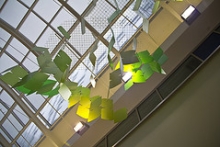 The atrium at Bexley Wing in St. James Hospital in Leeds, UK